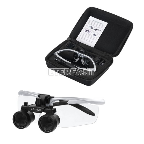 ETERFANT 3,5X Dental Fernglas Lupen Glas HD/Optische Linsenlupe/3W/5W LED - Bild 60 von 115