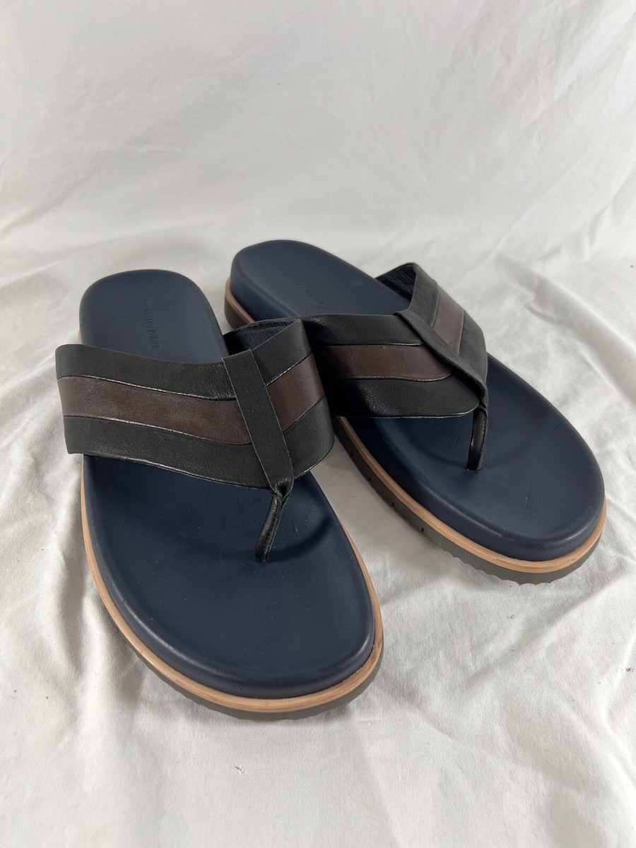 DONALD PLINER Navy Blue Multi Color Men Slides Sandals Marked as 14 M CLODIE at Donald Pliner main image 3
