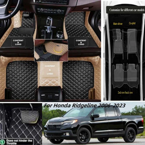 For Honda Ridgeline 2006-2023 All Models Car Floor Mats Carpet Waterproof Custom - Imagen 4 de 38