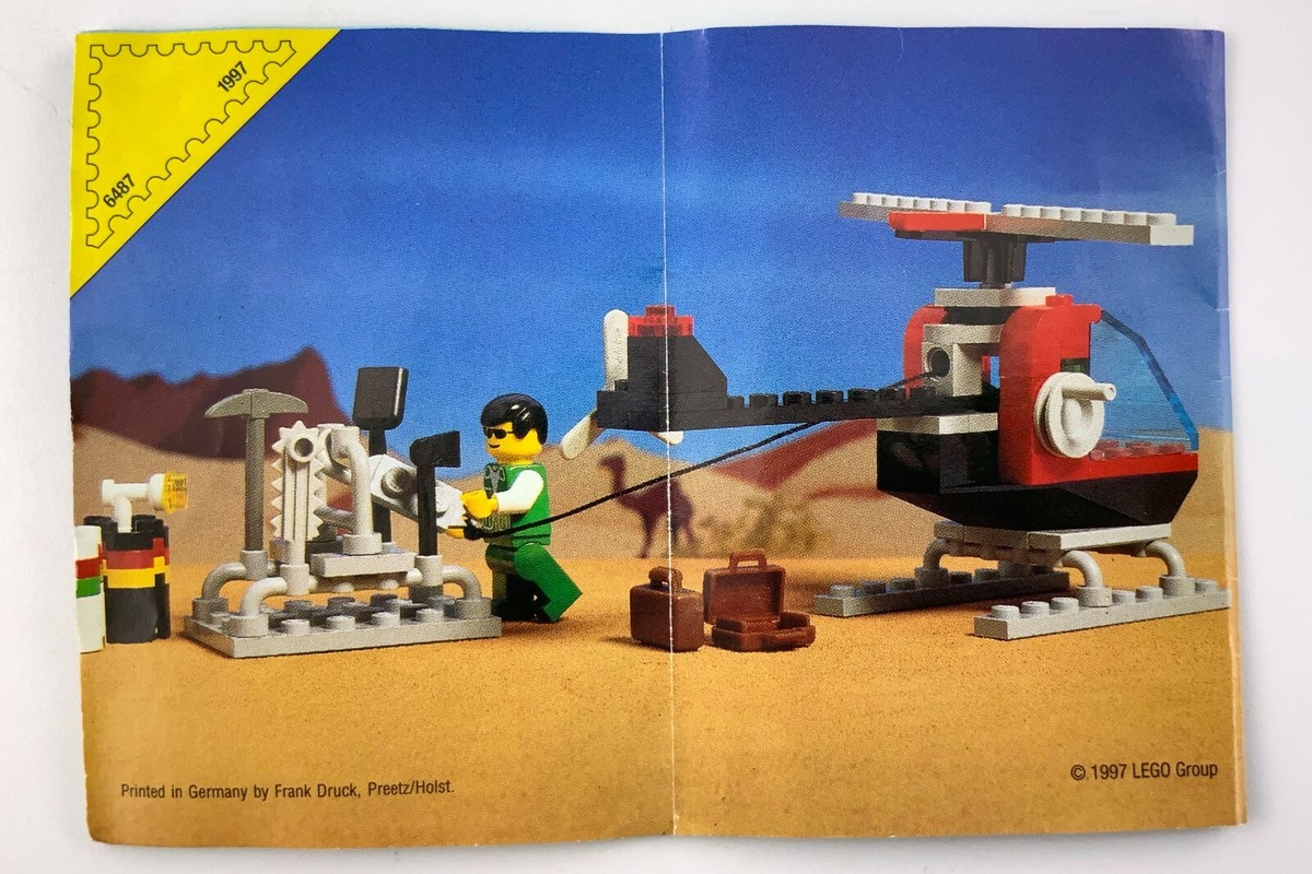 1997 Lego 6487 Mountain Rescue Helicopter Build Instruction Manual