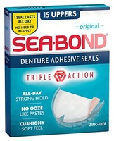 2 Pack - Sea-bond Denture Adhesive Wafers Uppers Original 15 Each on sale 2 Pack - Sea-bond Denture Adhesive Wafers Uppers Original 15 Each on sale