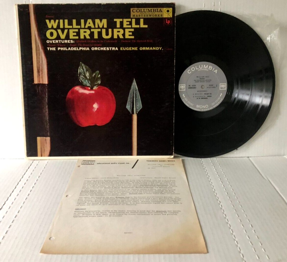 WILLIAM TELL OVERTURE 1962 Columbia Masterworks Mono 2 eye +