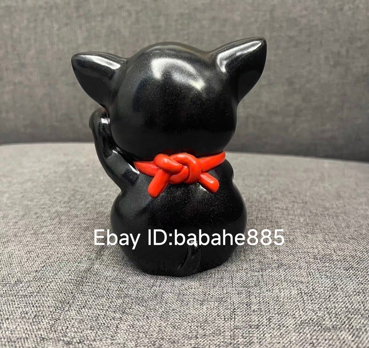 Art Junkie Calm Cat Three Eyes Black Lucky Devilman Sofubi Figure