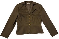 Atelier Women's Blazer Size 10 Striped 100 Polyester Lined
