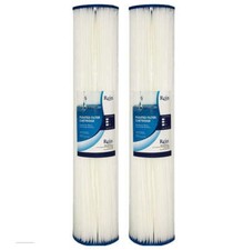 20" x 4.5"Big Blue Pleated Polyester Sediment Filter Replacement 30 Micron 2pk