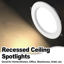 Led Recessed Downlight Lighting 9w Spotlights 12w White Light 18w Spotlight 220v
