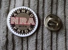 NRA Armed With Pride Lapel Pin National Rifle Association Made in USA