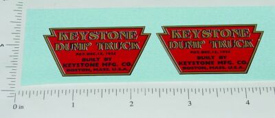 Buddy L Pre-War Dump Truck Sticker Set BL-129