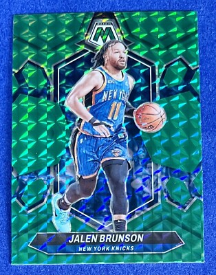 Jalen Brunson 2023-24 Panini Mosaic GREEN MOSAIC PRIZM Card #67