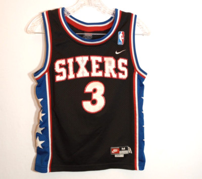Allen Iverson Philadelphia 76ers Nike Swingman Boys M Throwback