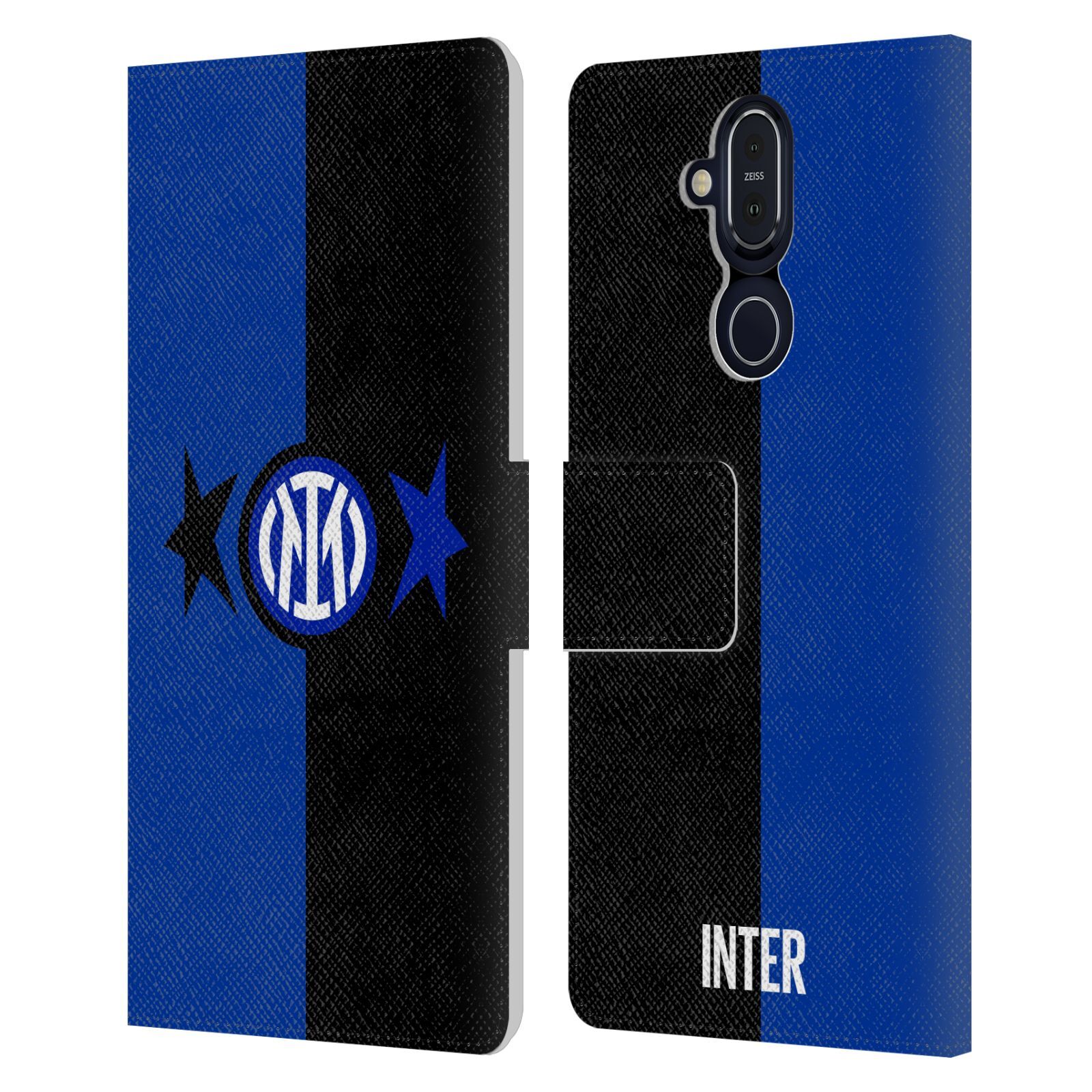 OFFICIAL INTER MILAN IM 2STARS LEATHER BOOK WALLET CASE COVER FOR NOKIA PHONES
