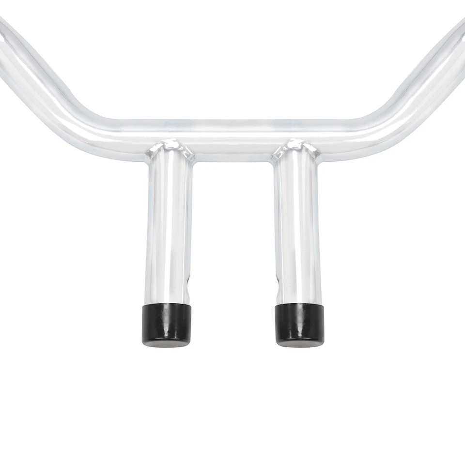 10" Rise T-Bar 1-1/4" Fat Handlebar Fit For Harley Dyna Softail Fatboy Custom Foto 4 de 4
