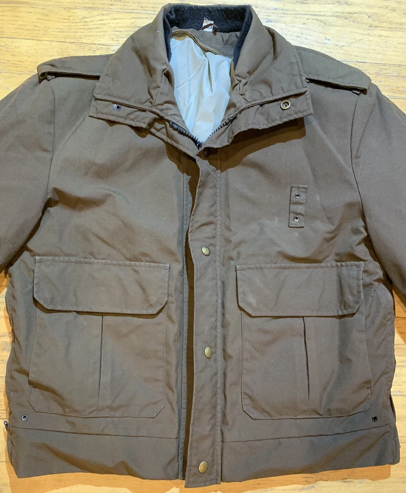 Blauer Mens Size 42R Gore-Tex Security Cruise Jacket USA Made Tactical Brown EUC - Image 2 of 4