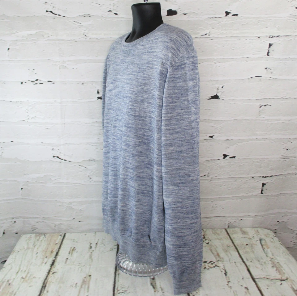 Report Collection Heritage Mens Size XL Pullover Marled Sweater Blue Gray NWT - Image 4 of 4
