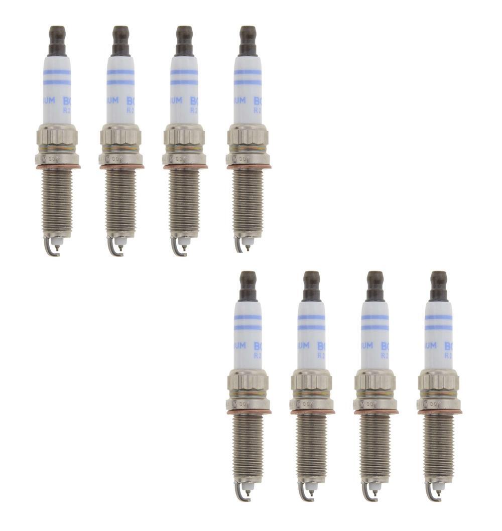 Bosch OE Fine Wire Double Iridium Set of 8 Spark Plugs .7mm Gap For Mercedes V8