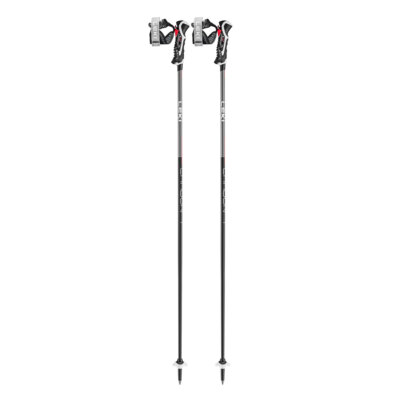 LEKI Carbon 14 3D Black/Anthracite/Red Ski Poles (65367901)
