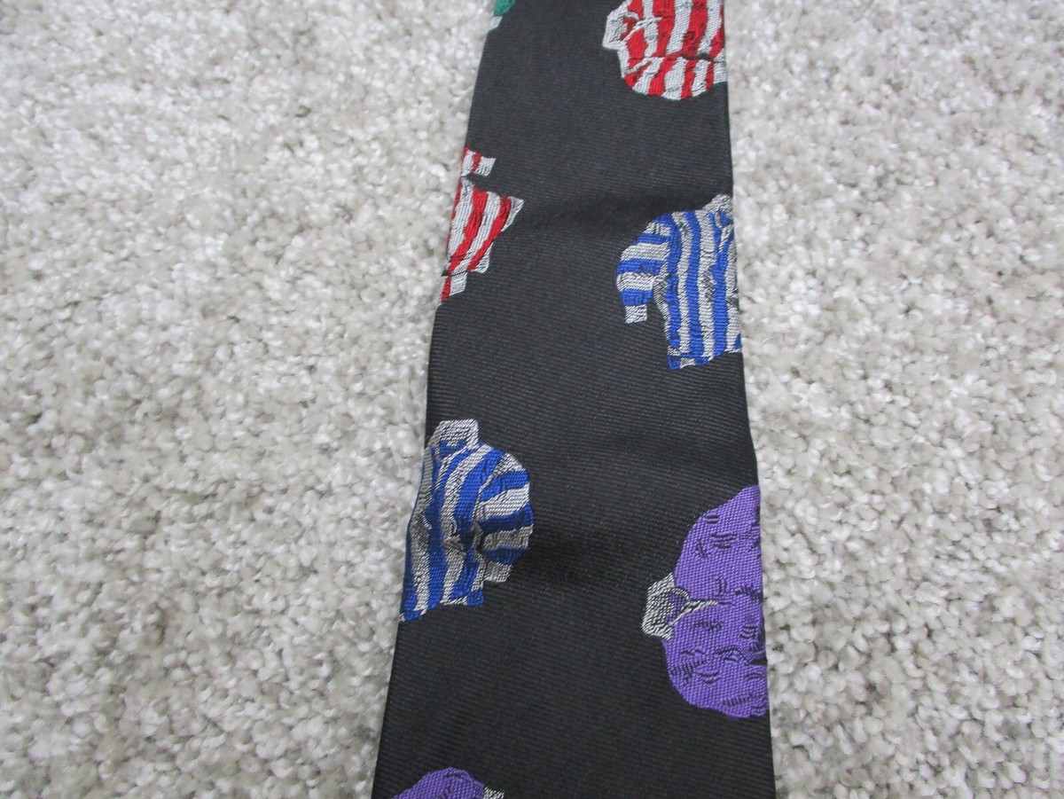 VINTAGE Ralph Lauren Polo Tie Necktie Pure Silk Rugby Shirt