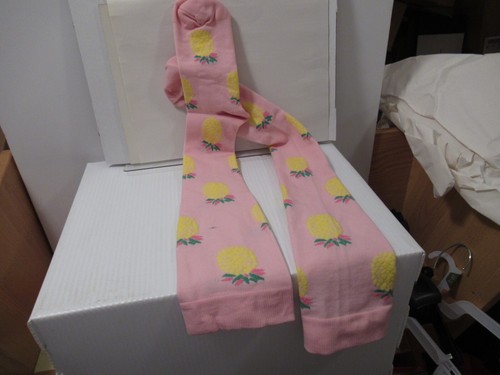 Calcetines altos de compresión para correr hasta la rodilla piña deportes hombre mujer rosa nailon L/XL - Imagen 2 de 2
