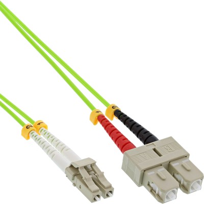 InLine  LWL Duplex Kabel, LC/SC, 50/125µm, OM5, 20m
