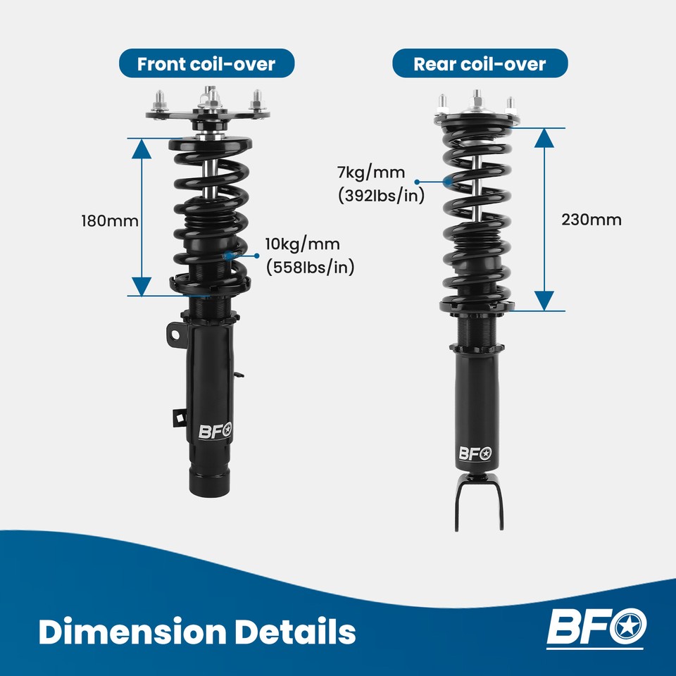 BFO Coilovers Shock Kit for Honda Element DX 2003-2004 DX Adj. Height