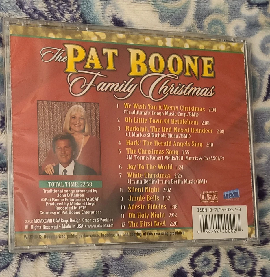 "The Pat Boone Family Christmas"  Audio CD  New In Sealed Packaging  1979 Foto 3 de 4
