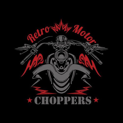 CHOPPER MOTORCYCLE CLIPART-VECTOR CLIP ART IMAGES +T-SHIRT GRAPHICS+TEMPLATES CD - Picture 5 of 8