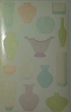 🌷2 Sheets Mrs Grossman VELLUM VASES Stickers Retired 2002