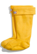 Hunter Kids Fleece Welly Boot Socks Yellow Size MS 01366