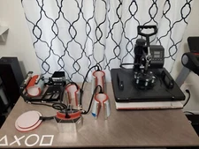 Hihone 8 in 1 Heat Press Machine Digital Sublimation T-Shirt /Mug/Plate Hat