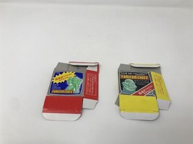 lot of 2 Empty Famicom Choco Lotte -Super Mario Bros. Mario luigi - RARE