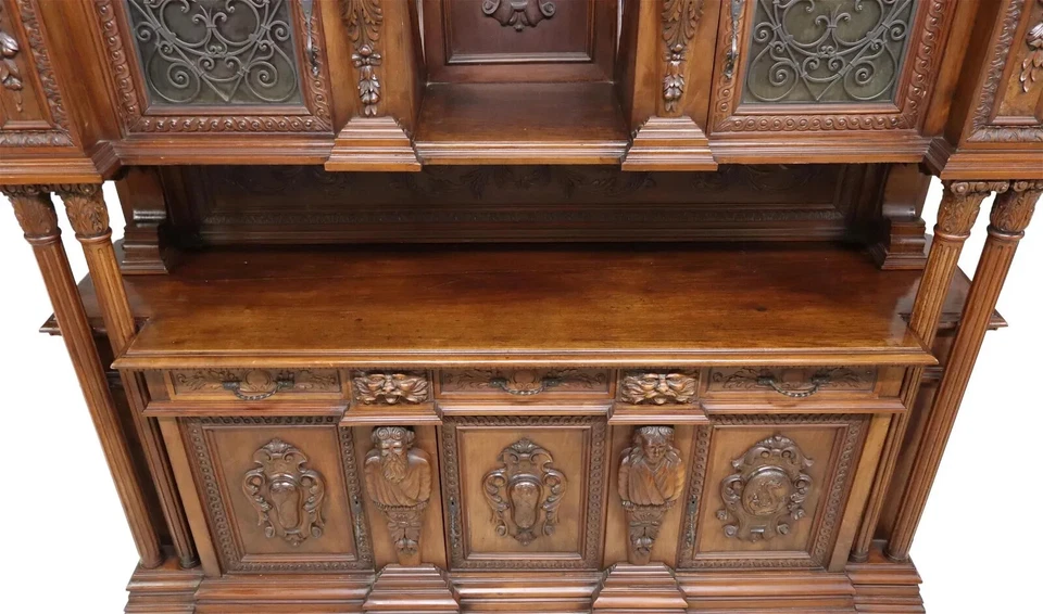 Борт, монументальный, тонкая резьба, возрождение эпохи Возрождения, орех, E. 1900-е - Изображение 4 из 4