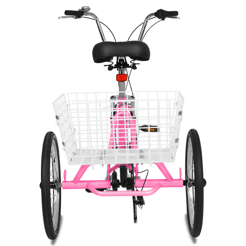 Adult 24Inch 7 Speed Folding Tricycle For Shopping Foldable Bicycle 3