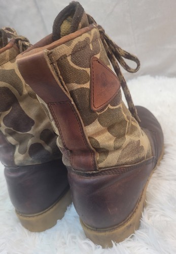 Rocky Hunting Combat Army Camo Thinsulate Insulated Brown Leather Boot Sz 8M Vtg - Picture 12 of 22