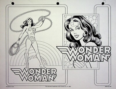 WONDER WOMAN 1982 Production Studio Copy DC COMCIS Style Model Sheet ...