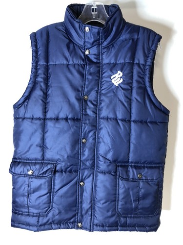 Roca Wear Mens Puffy Vest Dark Blue sz XL 18/20 Youth Extremely Nice Condition - Picture 3 of 9