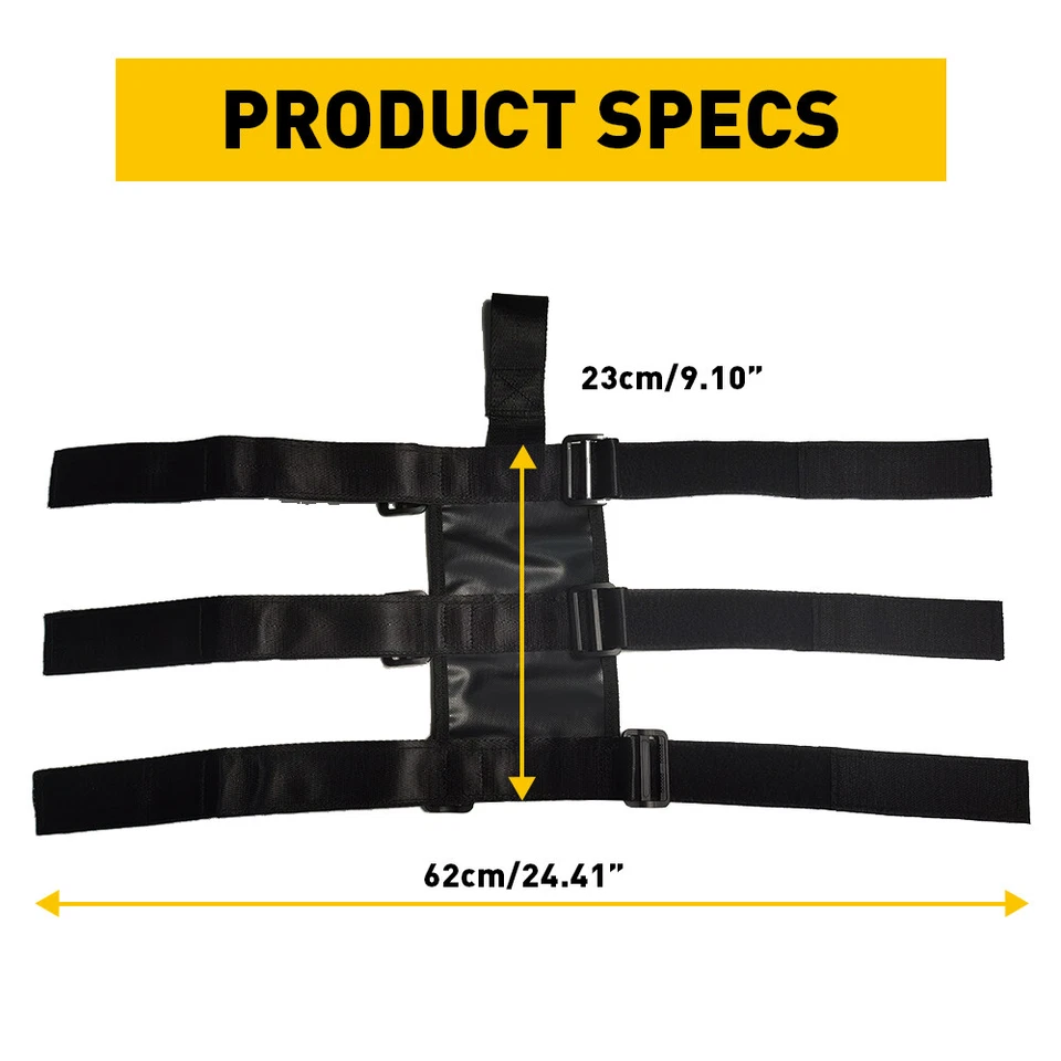 For Jeep Wrangler TJ JK JL Roll Bar Fire Extinguisher Holder Mount Bracket Black - Imagem 2 de 4