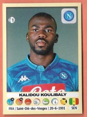 PANINI FOOTBALLERS 2018 2019 N.344 Kalidou Koulibaly Naples