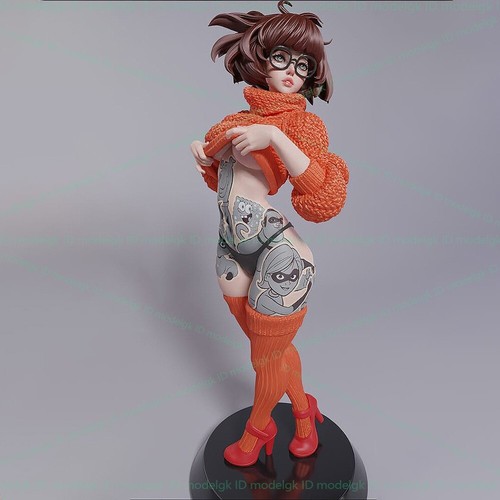 1/24 Scale Elegant Girl Velma Unpainted Unassembled 3D Print Resin Model Kit Toy - Picture 2 of 2