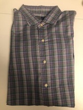 Vintage Polo Ralph Lauren Button Up Shirt Purple/Green 2XL XXL 2013