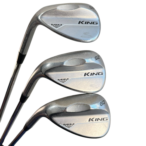 Cobra King MiM Silver Wedge Set 52 56 60 Gap Sand Lob Regular Flex Mens