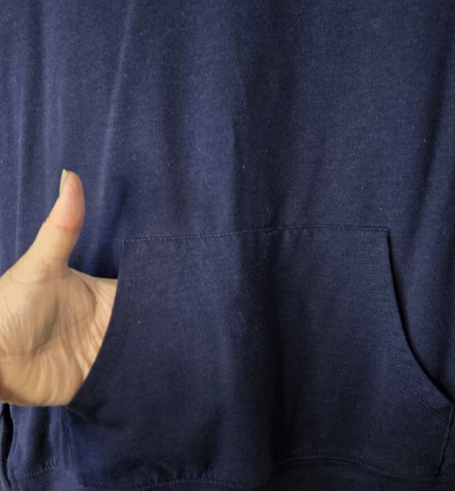 Sudadera Nanette Lepore para mujer XS Play para mujer azul Kriss espalda cruzada LS PO SOFT Foto 2 de 4