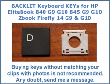 BACKLIT Keyboard KEY for HP EliteBook 840 845 & ZBook Firefly 14 G9 G10 G11 ser