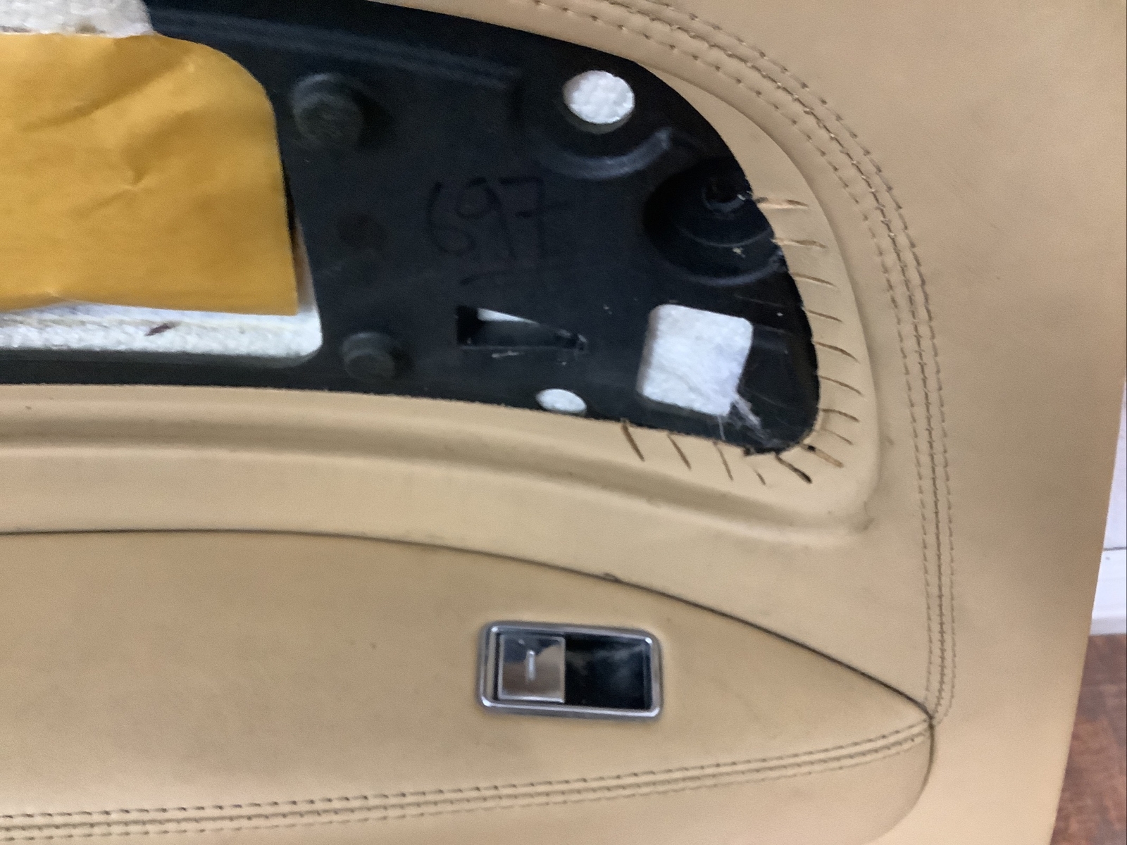 2007 Bentley Continental GTC Convertible LH Rear Interior Quarter Trim Panel Tan