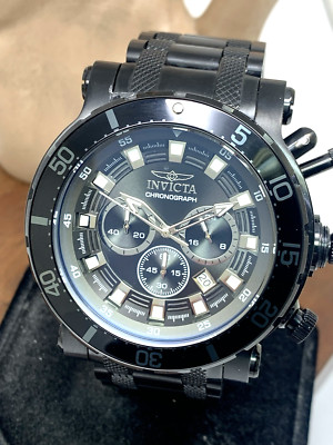 Invicta Men's Watch 32727 Coalition Forces Black Quartz Chronograph Steel 52mm
