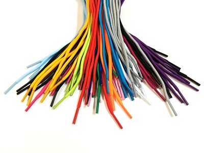 5mm Thick Round Athletic Shoelaces - Neon Color Sport Sneaker Laces For Shoes