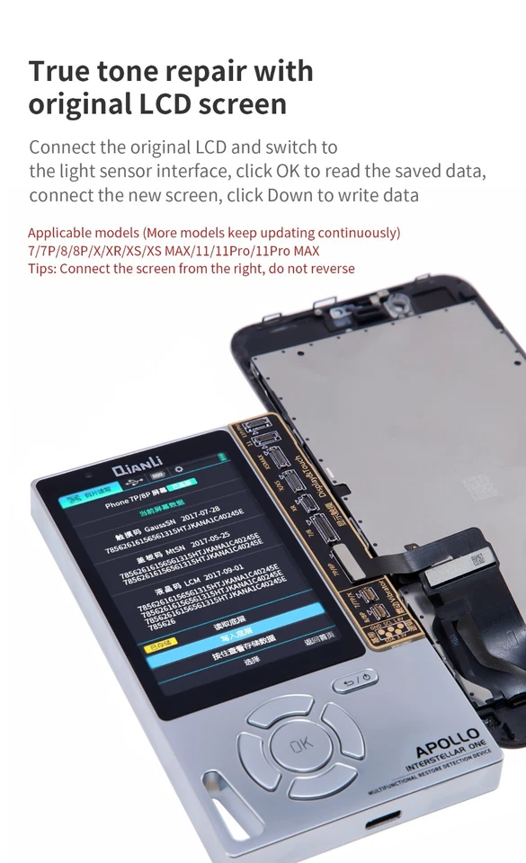 iPhone Vibrator Light Sensor Tone Battery QianLi Apollo Interstellar One Fast UK - Image 4 of 4