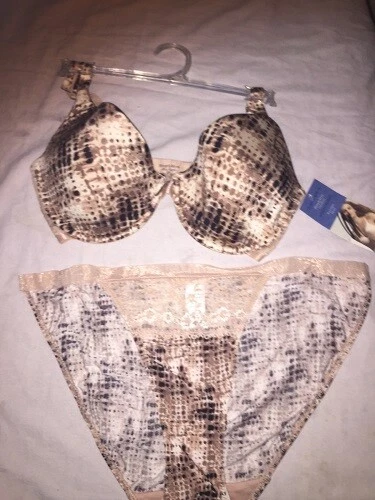 SIMPLY VERA WANG NOSTALGIA DEMI BRA 34C 34 C 21342 + BIKINI PANTY 6 M SET LOT 2