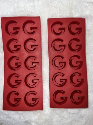 Authentic Gucci Ice Cube Trays Mold Set AUTHENTIC RED GG Logo | eBay