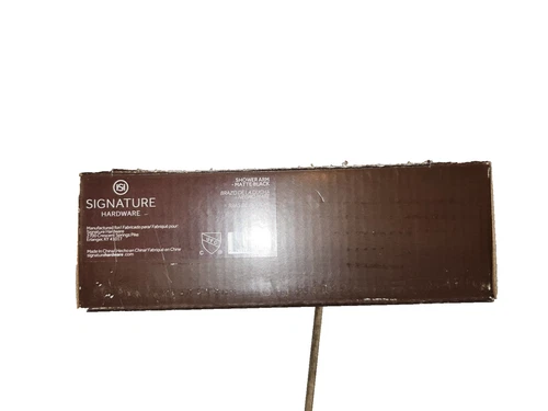 Signature Hardware SHSK85MB 8" Wall Mounted Shower Arm, Matte Black - Picture 1 of 2