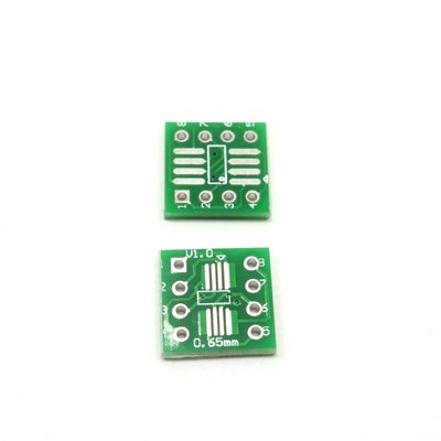 SOP8 SO8 SOIC8 TSOP8 MSOP8 auf DIP8 PCB Pitch 2,54 mm Konverter Platine Adapter